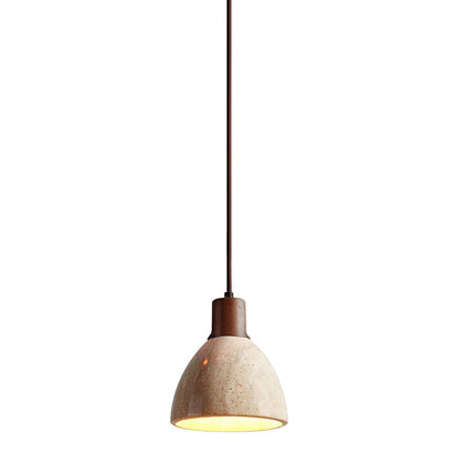 Natural Wood Pendant Bedside Table Lamp