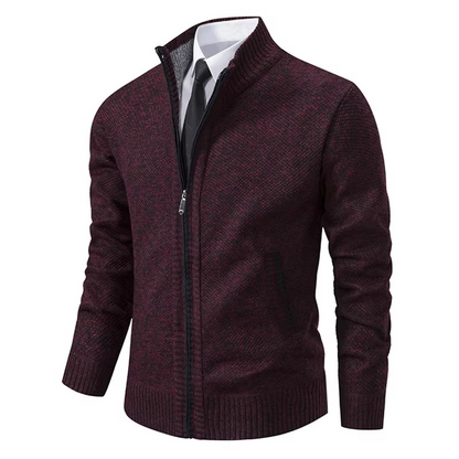 Cozy Fleece Lined Zip Up Cardigan Jacket