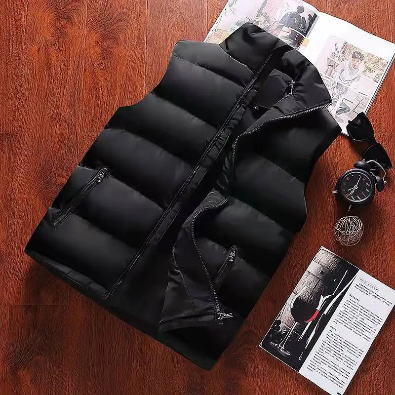 Lightweight Mens Puffer Gilet - Classic Fit, Soft Polyester - Luxicro
