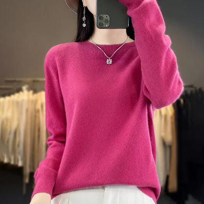 Soft Merino Wool Crew Neck Sweater