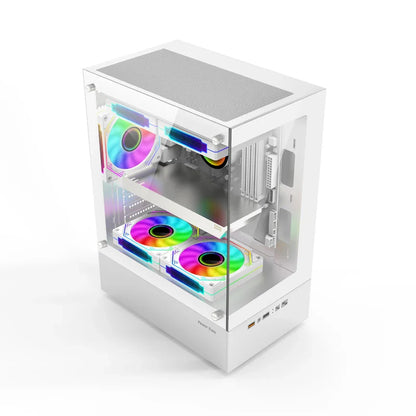 Compact Gaming PC Case with 240mm Liquid Cooling