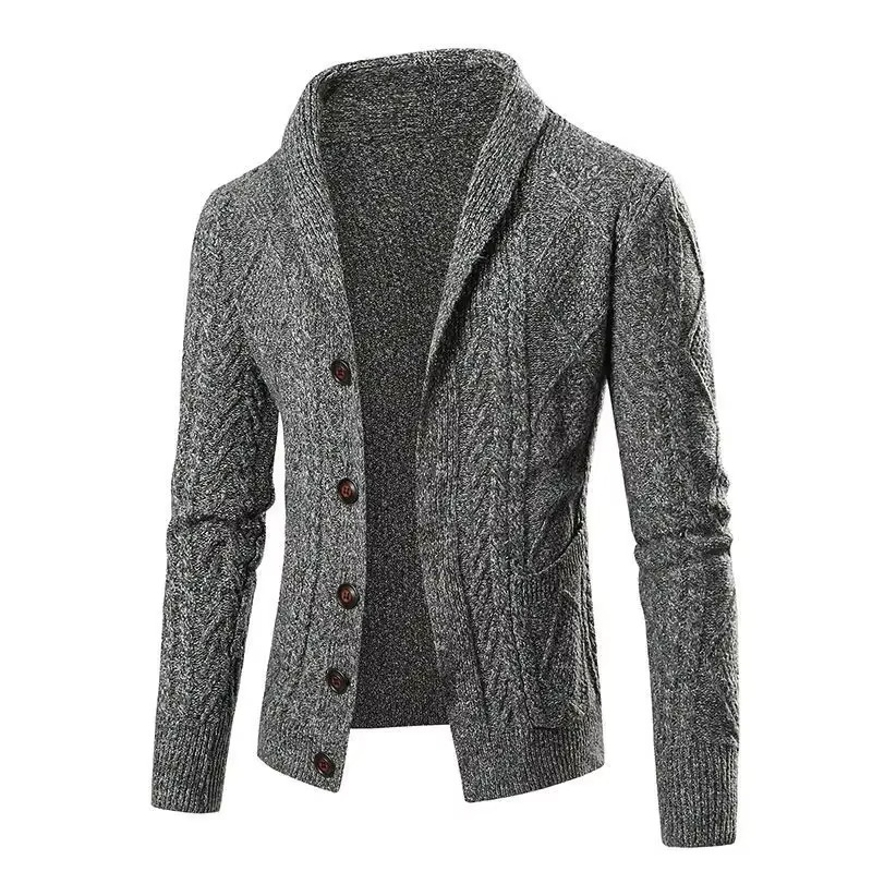 Men's Thin Fit Plain Sweater Jacket for Fall Winter - EasyApparels