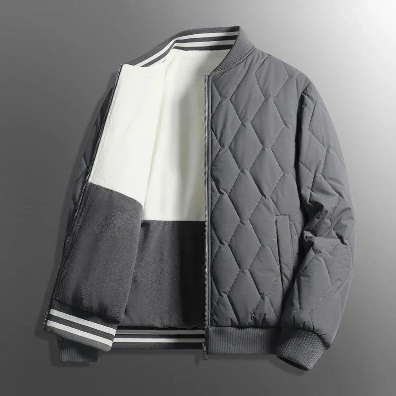 Warm Reversible Mens Bomber Jacket