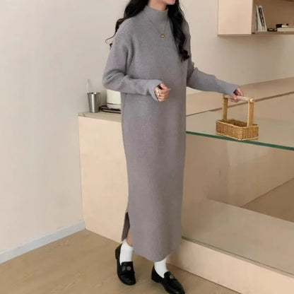 Soft Knit Sweater Dress - Vossary