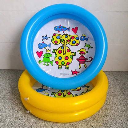 Fun Kids Pool Set, Portable Mini Inflatable Pool - Luxicro