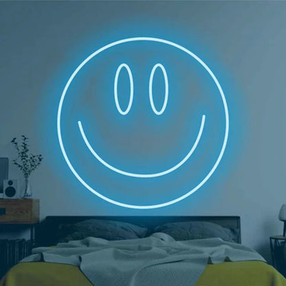 Colorful LED Smiley Face Wall Light USB Powered
