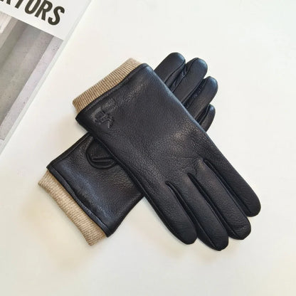 Warm Insulated Synthetic Leather Gloves - Vossary