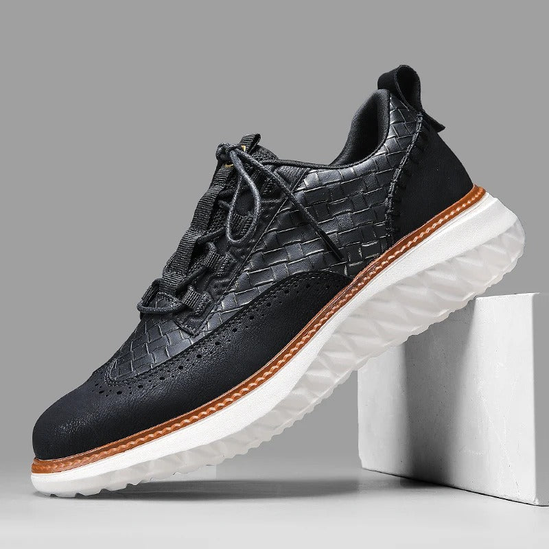Stylish Perforated Lace Up Sneaker Boots