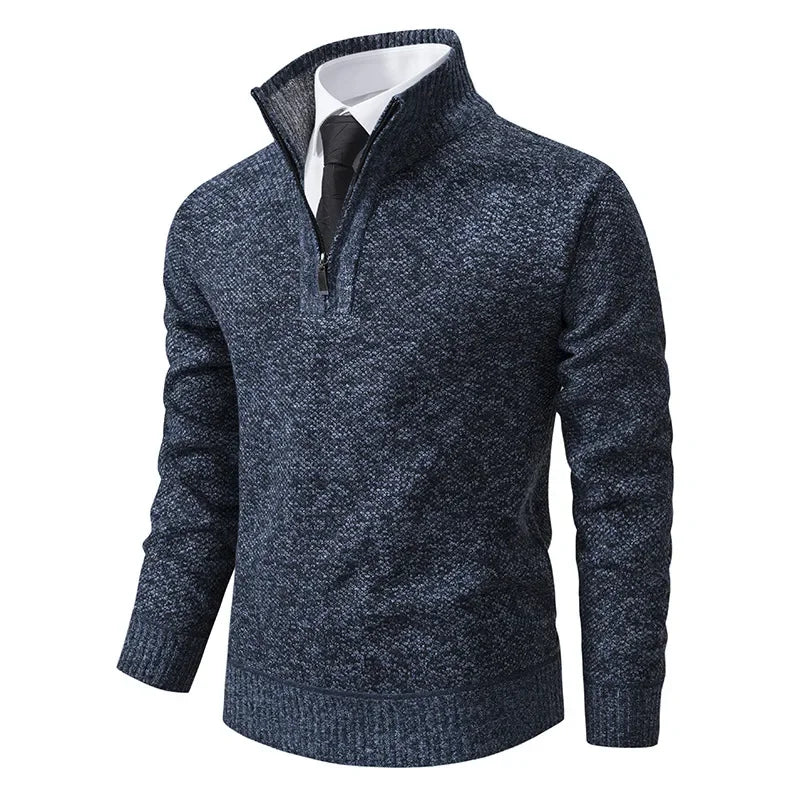 Warm Fleece Lined Half Zip Pullover