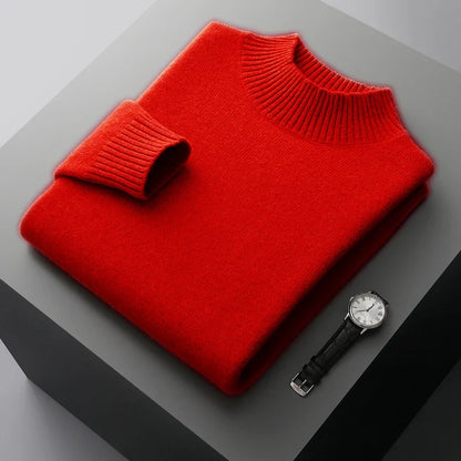 Warm Crew Neck Wool Sweater