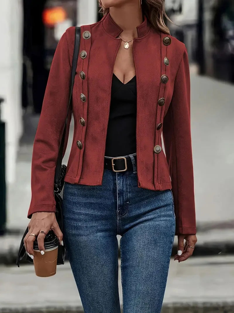 Luxurious Soft Peaked Lapel Blazer