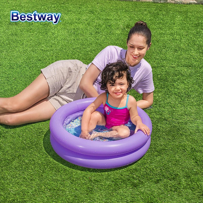 Fun Kids Pool 8ft Summer Inflatable Outdoor Play Pool - Luxicro