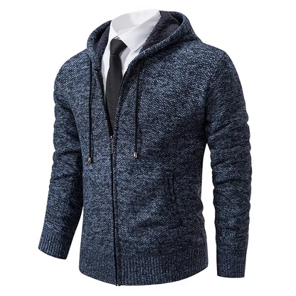 Cozy Fleece Lined Zip Up Cardigan Jacket