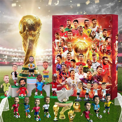Kids Soccer Christmas Countdown Calendar Set - Luxicro