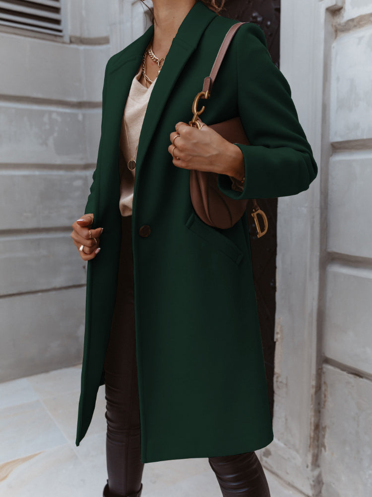 Fashionable Women's Double Breasted Winter Coat