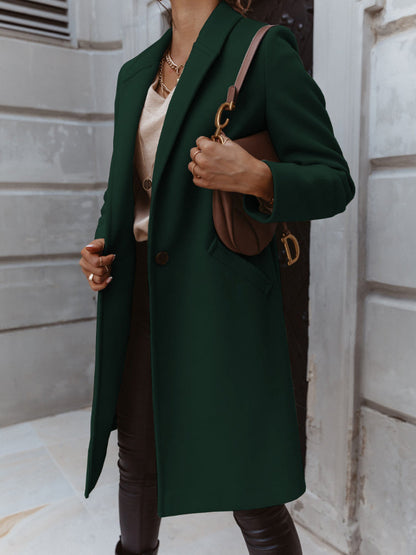 Fashionable Women's Double Breasted Winter Coat