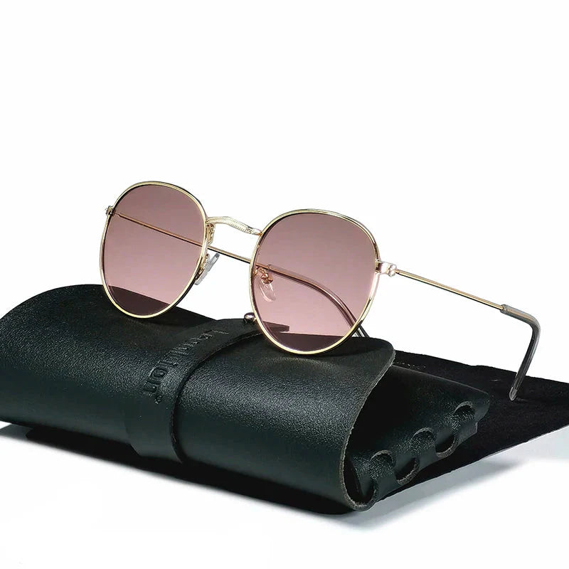 Classic Aviator Metal Sunglasses with UV Protection