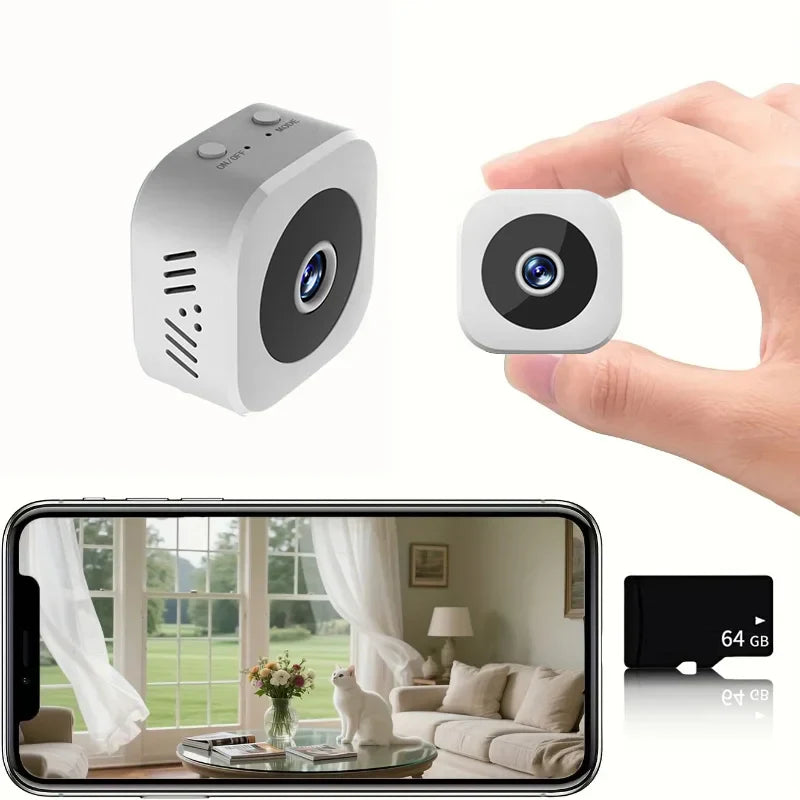 Compact 1080P WiFi Home Security Camera Night Vision
