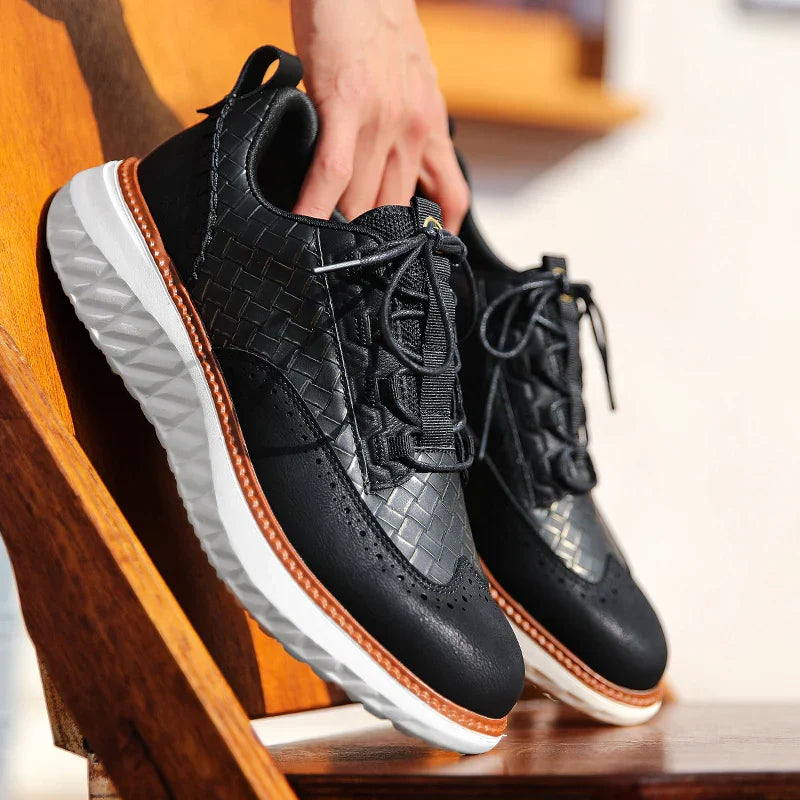Premium Synthetic Leather Sneakers