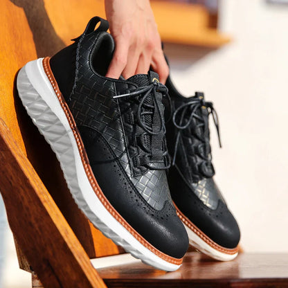 Premium Synthetic Leather Sneakers
