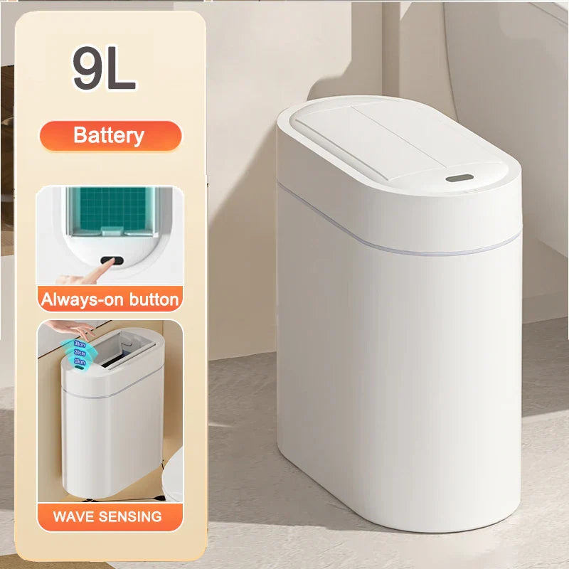 Space Saving Automatic Slim Wall Mounted Trash Can