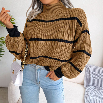 Comfy Women's Crew Neck Waffle Sweater