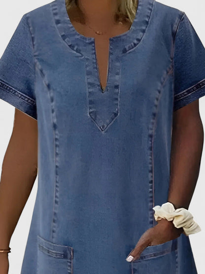 Classic Blue Jeans Dress