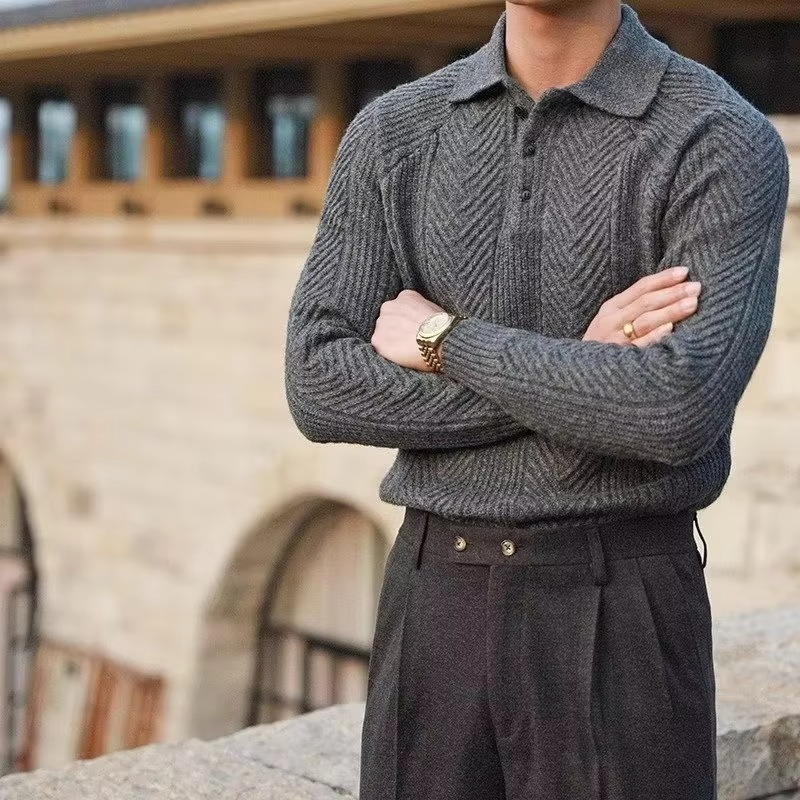 Classic Long Sleeve Crew Neck Winter Sweater - EasyApparels