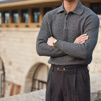 Classic Long Sleeve Crew Neck Winter Sweater - EasyApparels