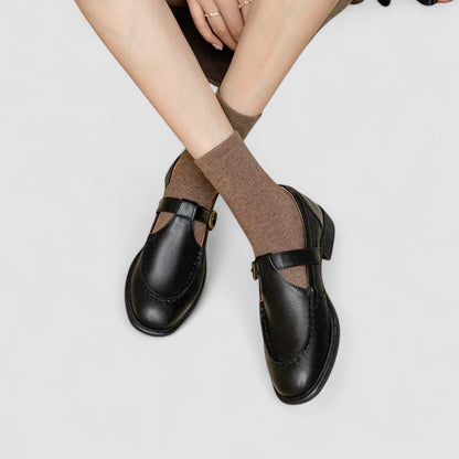 Comfortable Orthopedic Mary Jane Flat Shoes - Vossary
