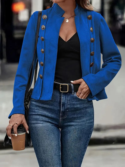 Luxurious Soft Peaked Lapel Blazer