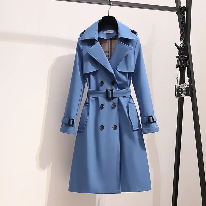 Classic Double Breasted Trench Coat