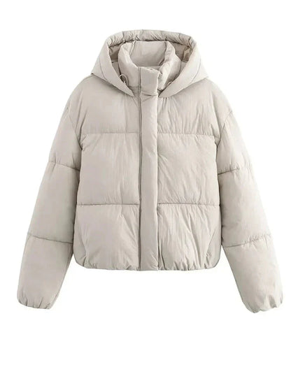 Warm Short Puffer Jacket for Women