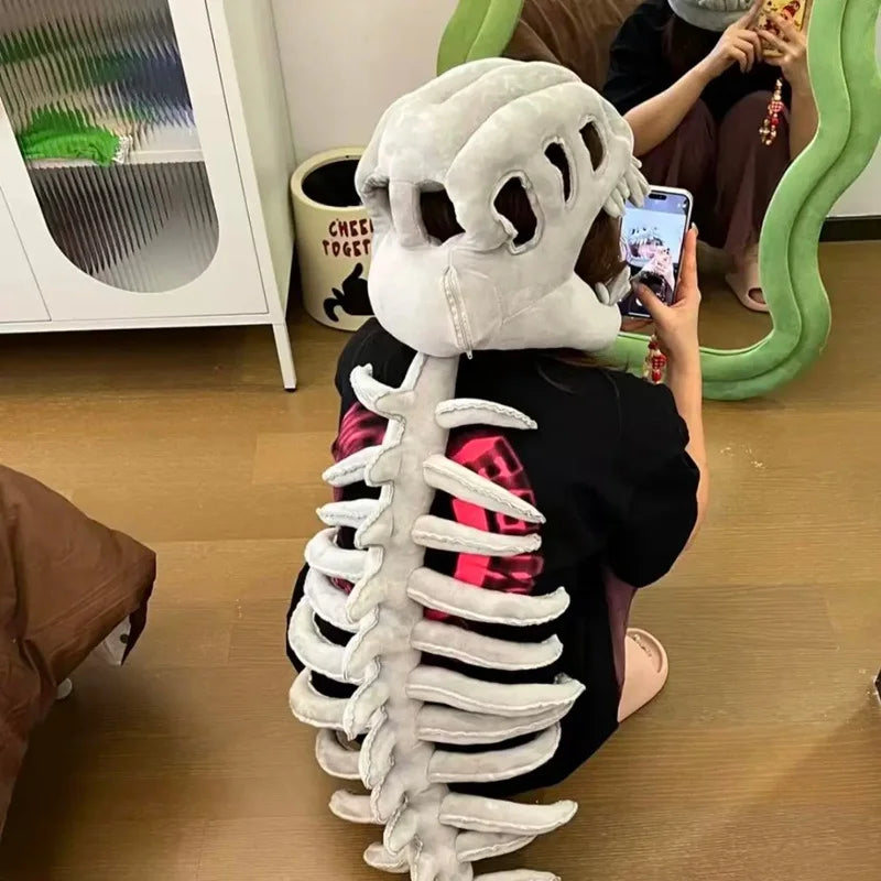 Spooky Dino Skull Soft Costume Hat