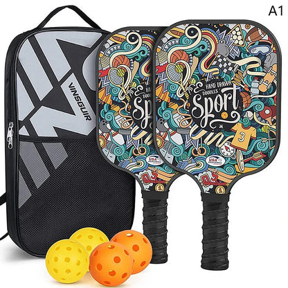 Durable Graphite Pickleball Racket Kit for Beginners