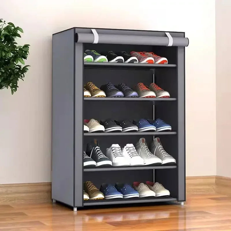 Compact Stackable Shoe Storage Rack Organizer