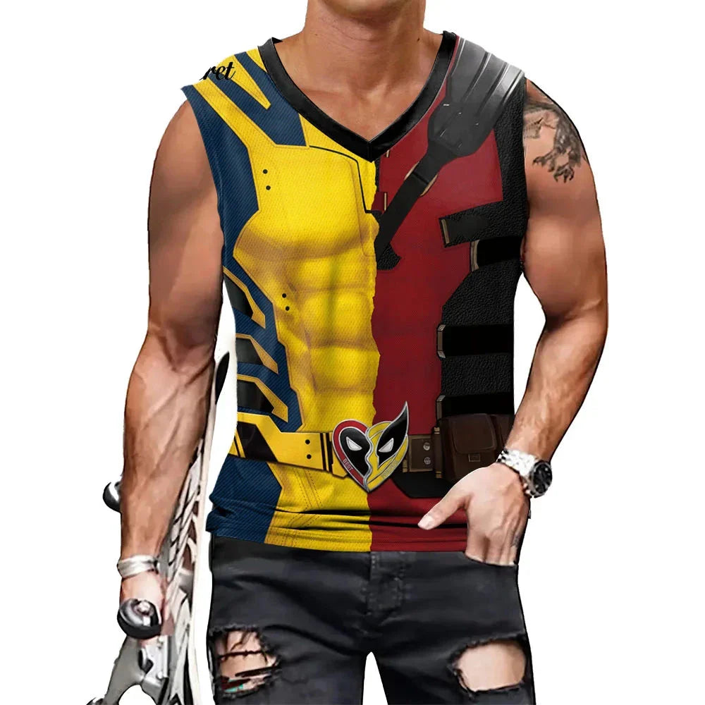 Marvel Comic Superhero Fit Top for Men - Luxicro