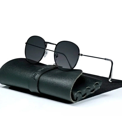 Classic Aviator Metal Sunglasses with UV Protection