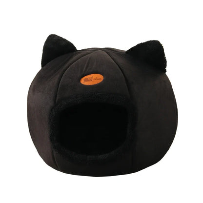 Plush Pet Bed - Warm Hideaway Cat House
