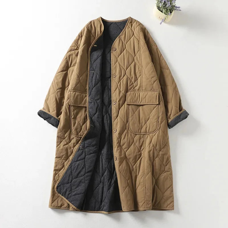Warm Padded Parka Coat - Vossary