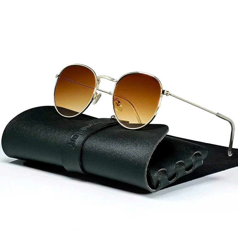 Classic Aviator Metal Sunglasses with UV Protection