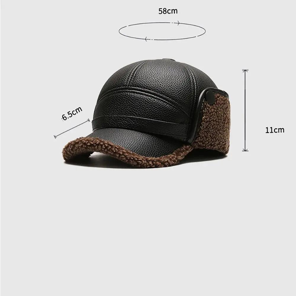 Warm Fleece Lined Trapper Baseball Hat
