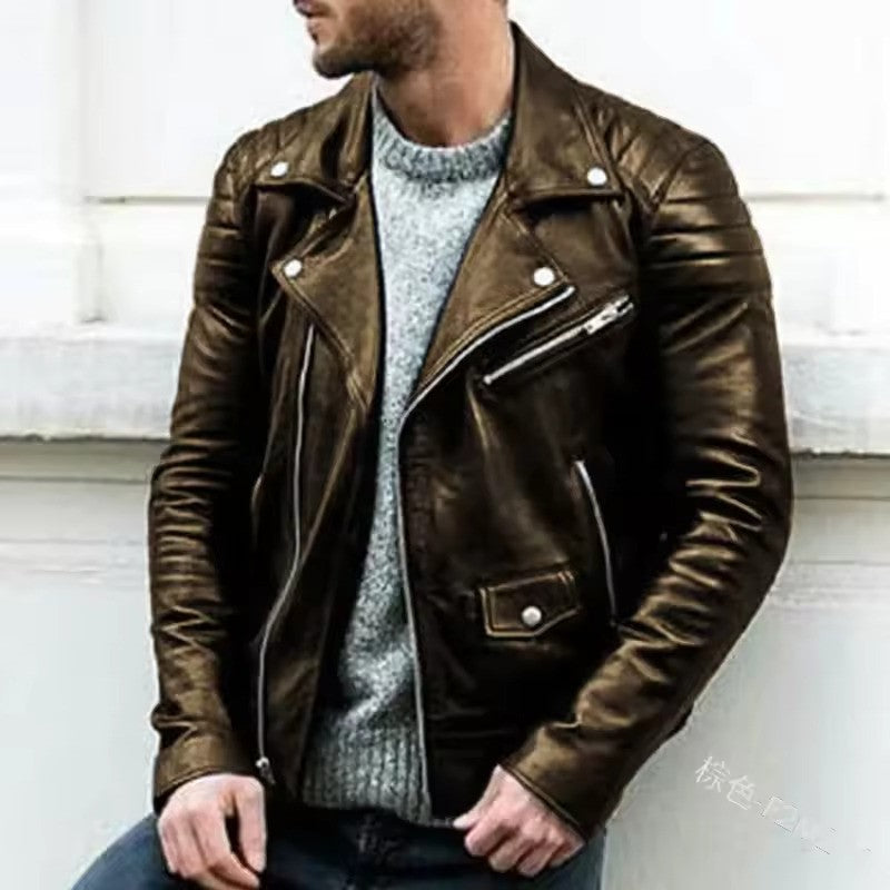 Authentic Black Leather Motorcycle Jacket
