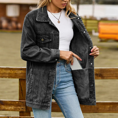 Classic Retro Blue Jeans Jacket