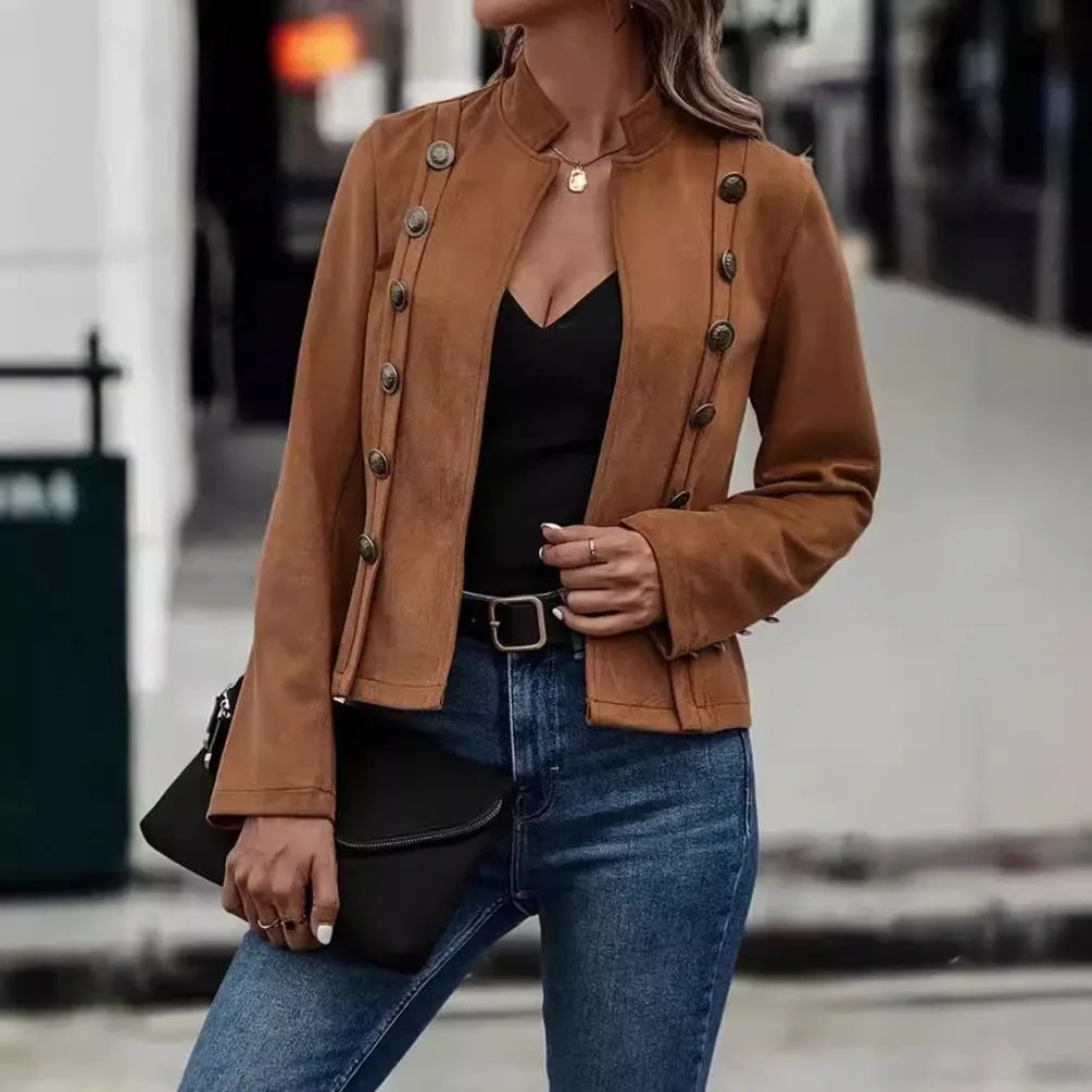 Luxurious Soft Peaked Lapel Blazer