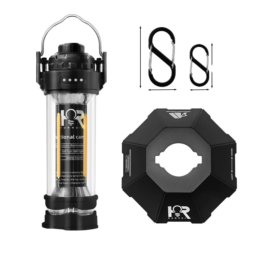 Compact Rechargeable Camp Lantern, Waterproof Outdoor Light