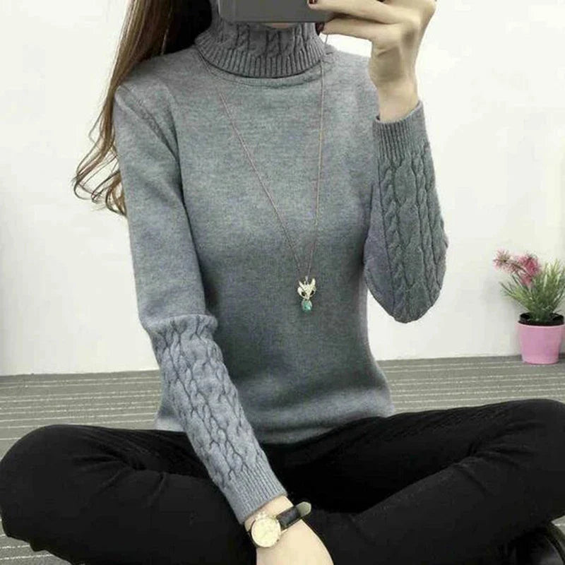 Soft Crew Neck Knit Sweater