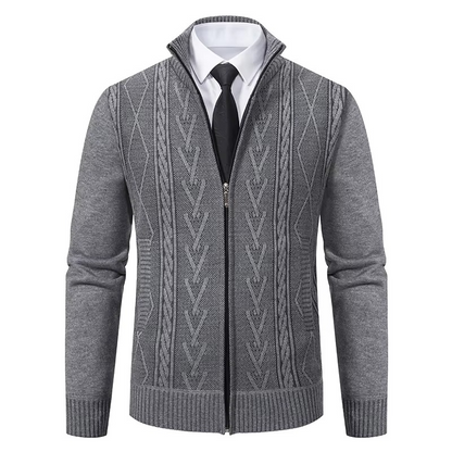 Warm Men's Knit Cashmere Coat Jacket - EasyApparels