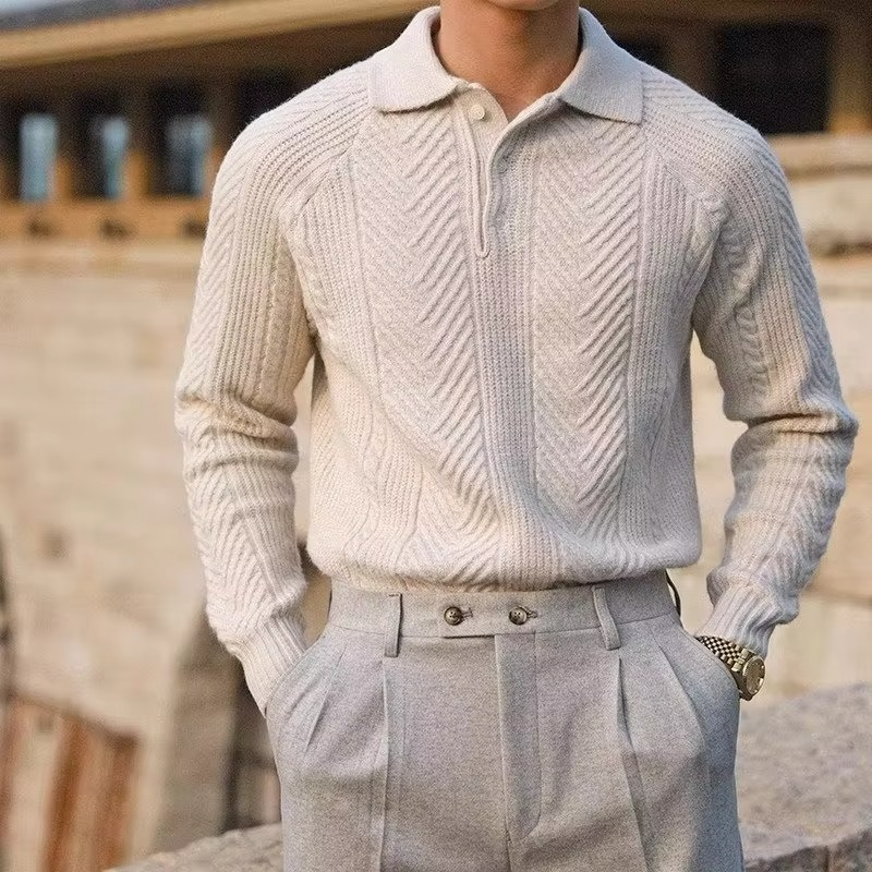 Classic Long Sleeve Crew Neck Winter Sweater