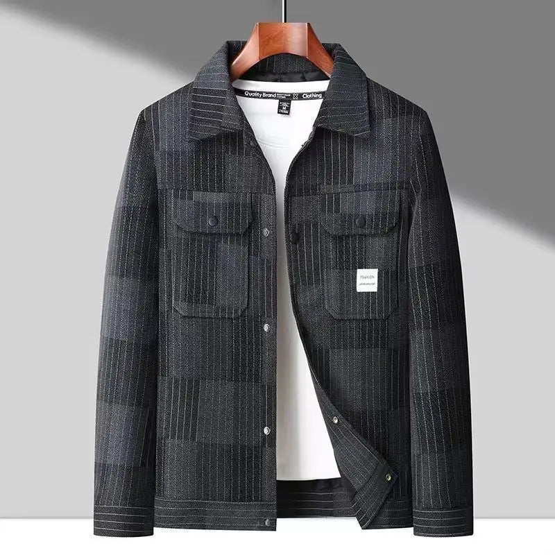 Classic Striped Blazer Jacket - Vossary